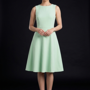 FIT AND FLARE MIDI DRESS